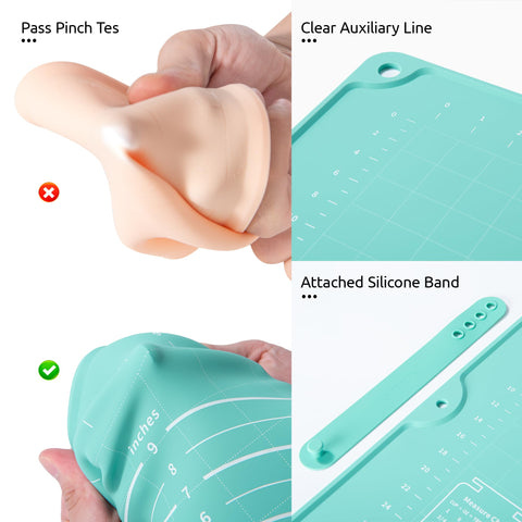 U-Taste hanging holes and rubber band visible for compact storage and quick access