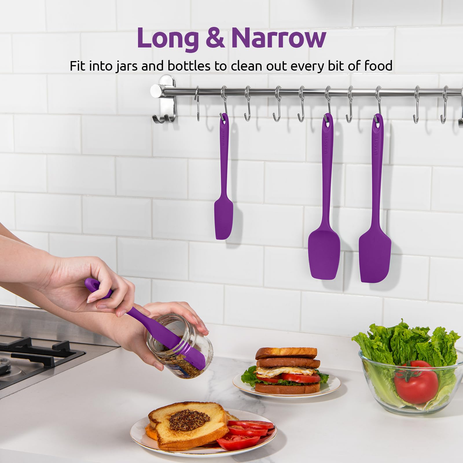 U-Taste utensils on kitchen counter illustrating everyday cooking use