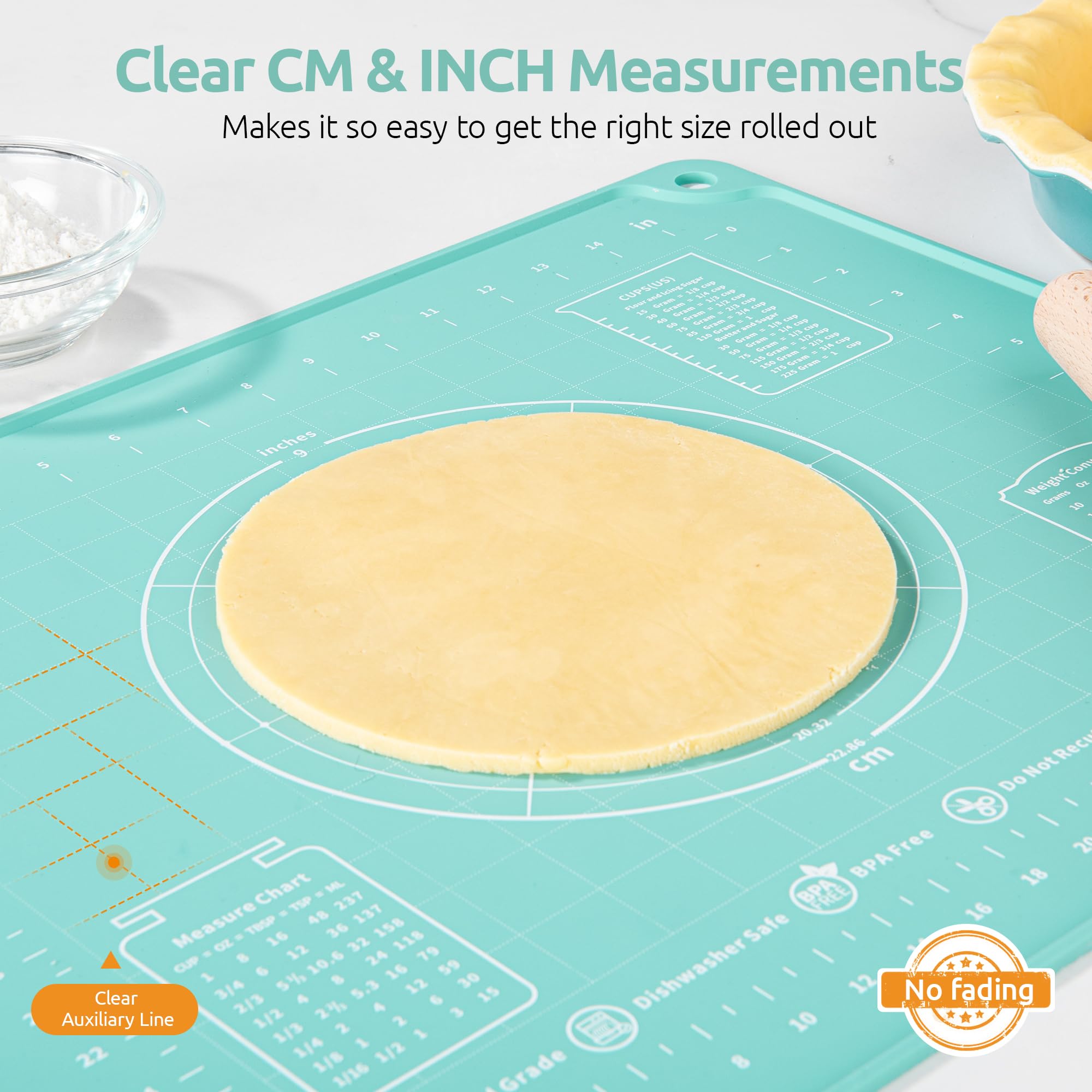 U-Taste pastry mat styled in a kitchen with baking tools to inspire home baking