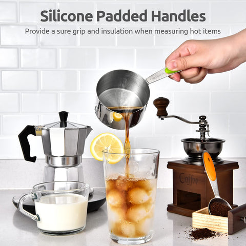 U-Taste cups held in hand to show real-size scale and user-friendly proportions