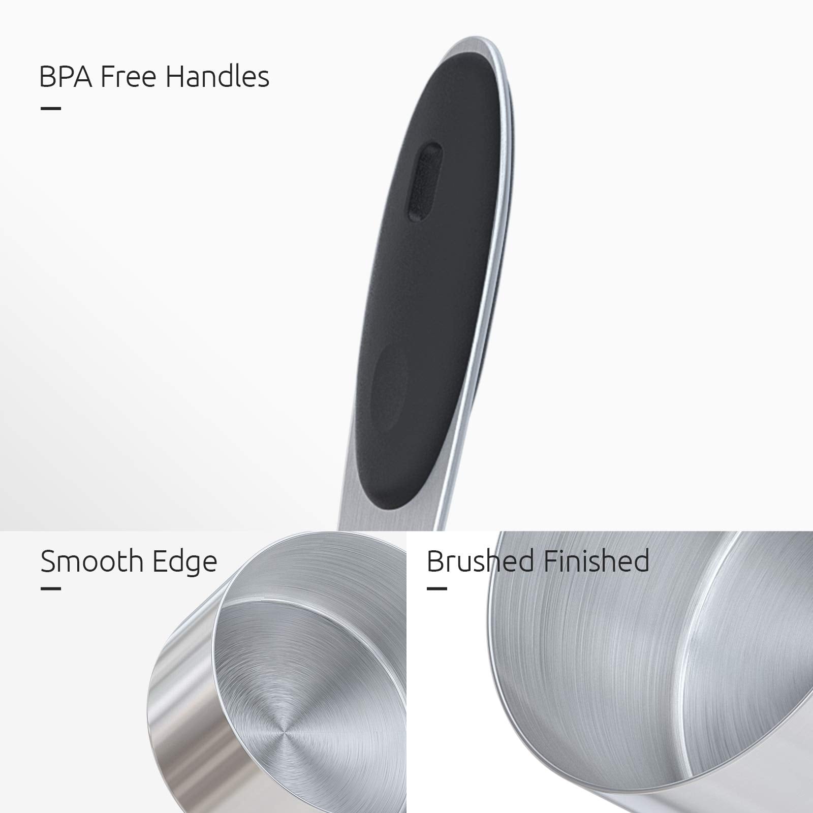 U-Taste measuring set next to common kitchen items to show real-world size and scale