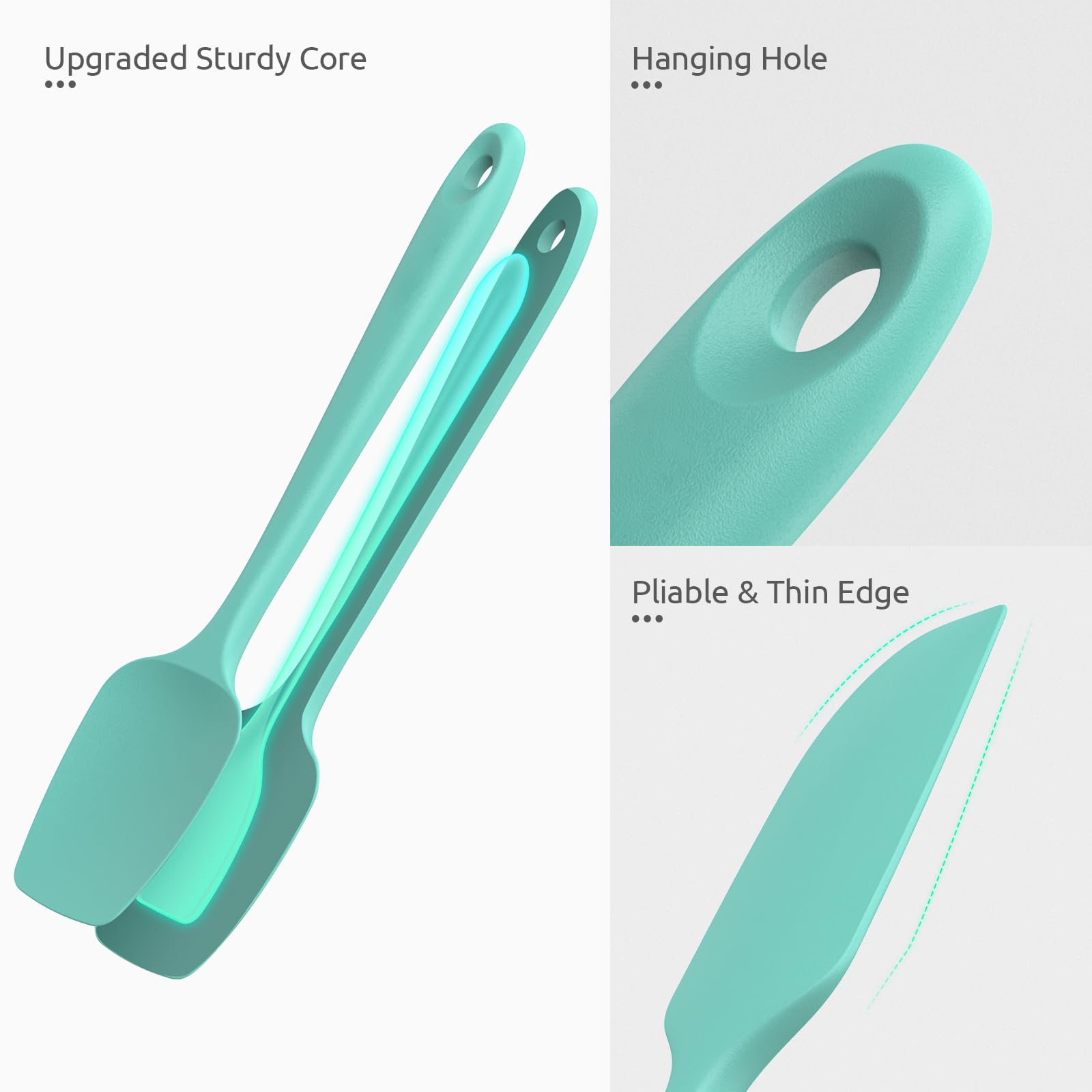 U-Taste mini spatula spreading icing on cupcake showing precision benefit neat finishing
