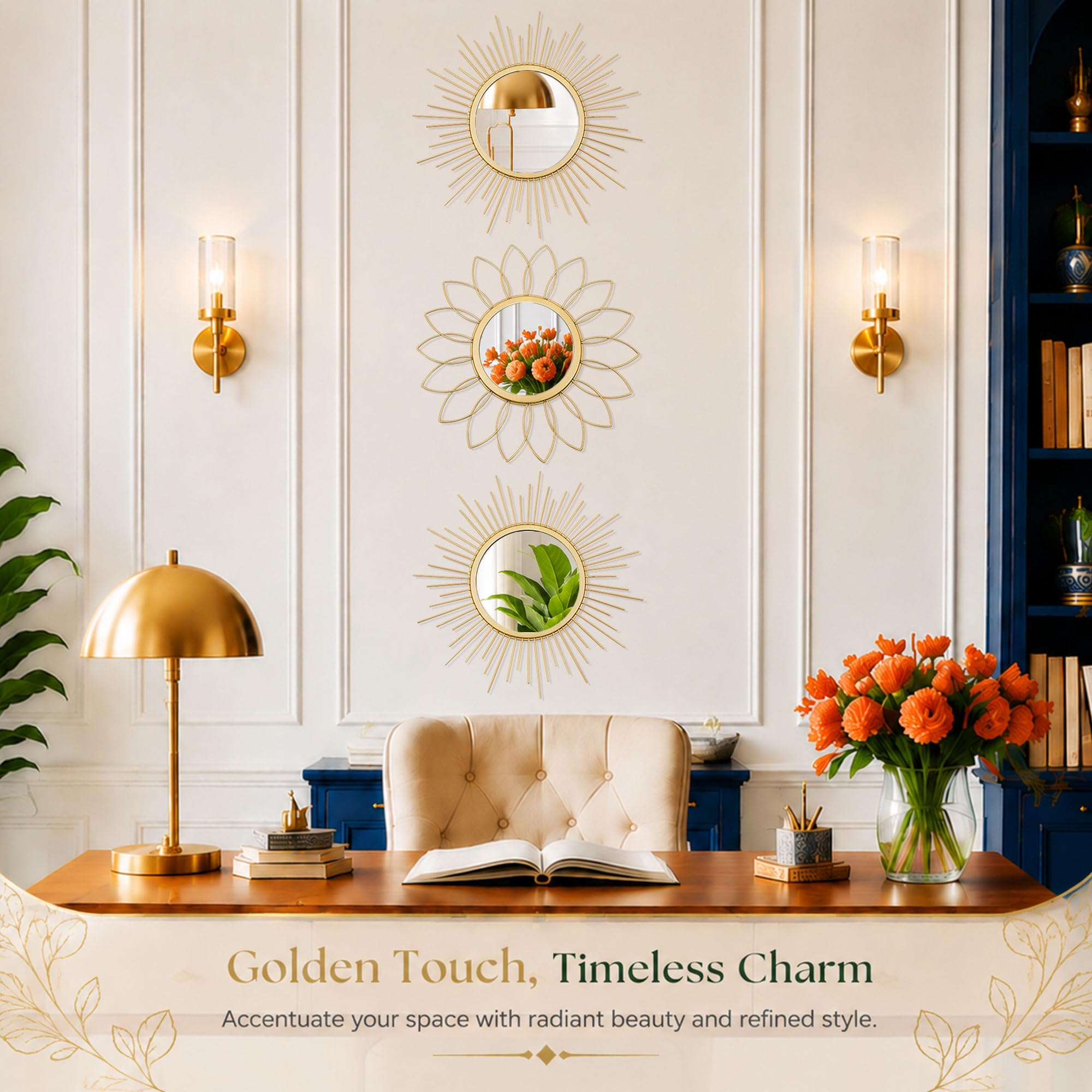 Uaussi metal finish texture close showing gold coating and rust-resistant benefit
