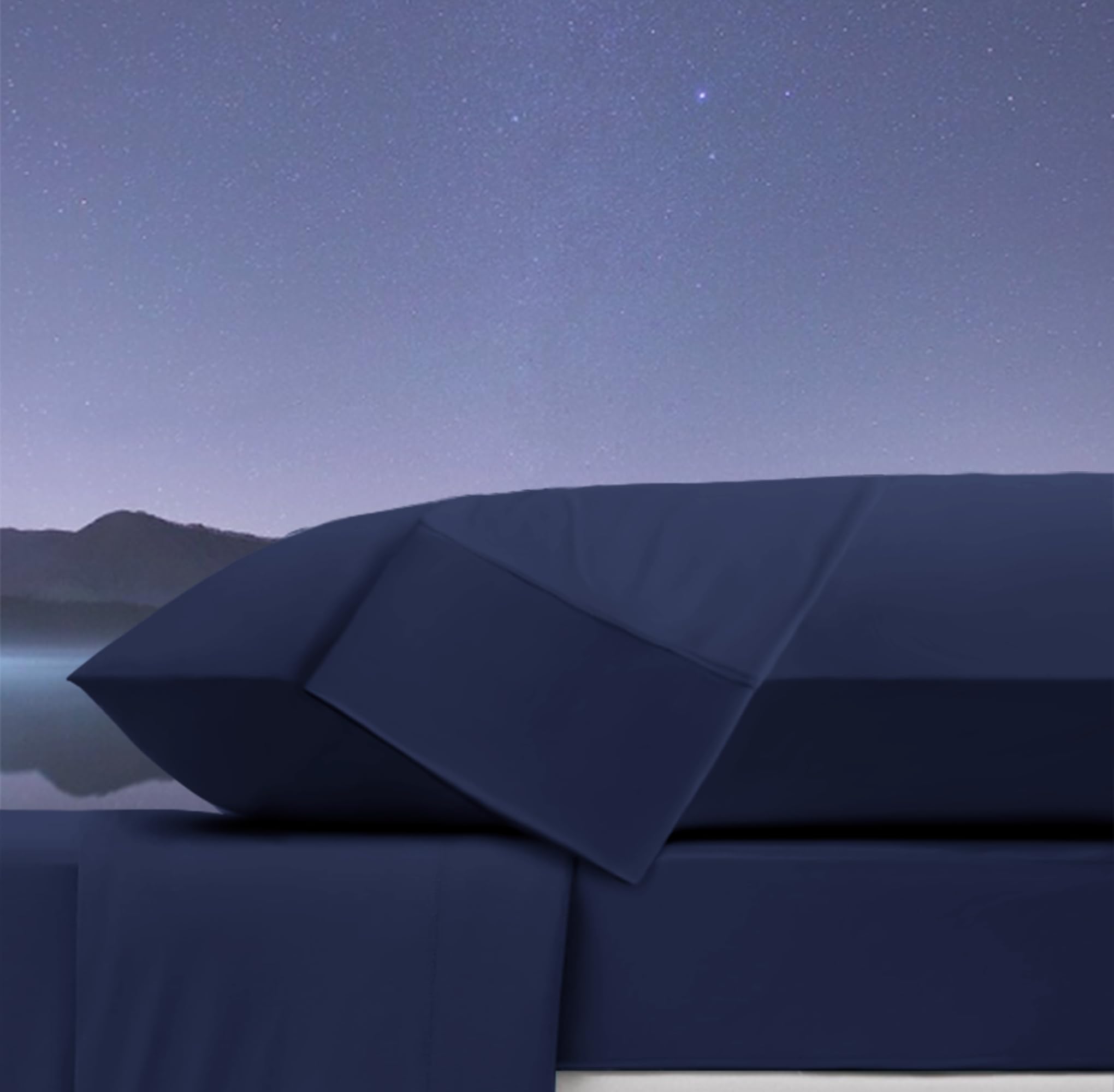 Ubauba body pillow styled on a bed to show restful sleep benefit