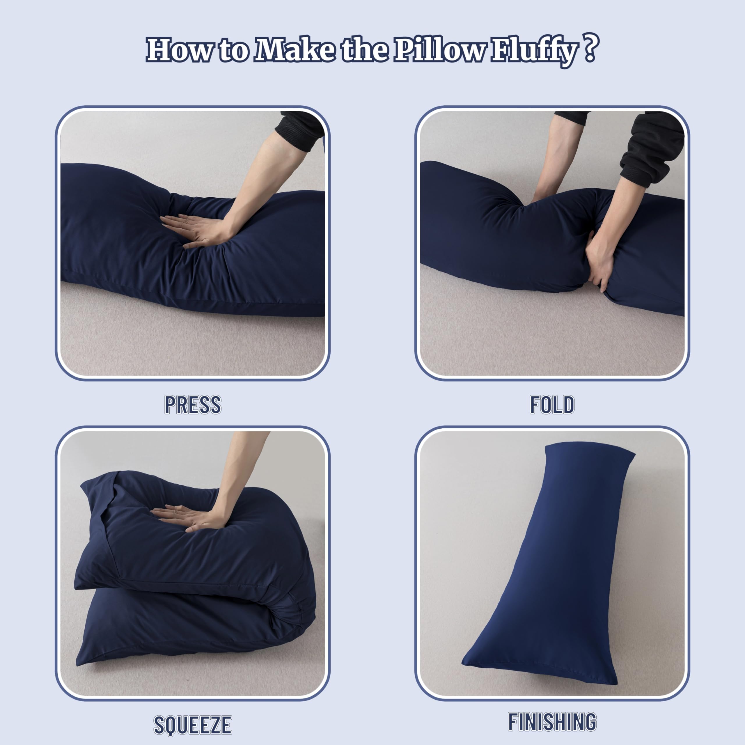 Ubauba pillow beside mattress to display size and scale benefit