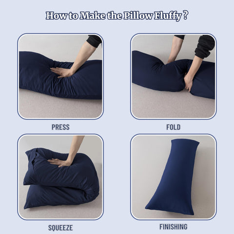 Ubauba pillow beside mattress to display size and scale benefit
