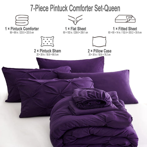 Ubauba queen comforter next to ruler shows generous 88x88 inch coverage benefit