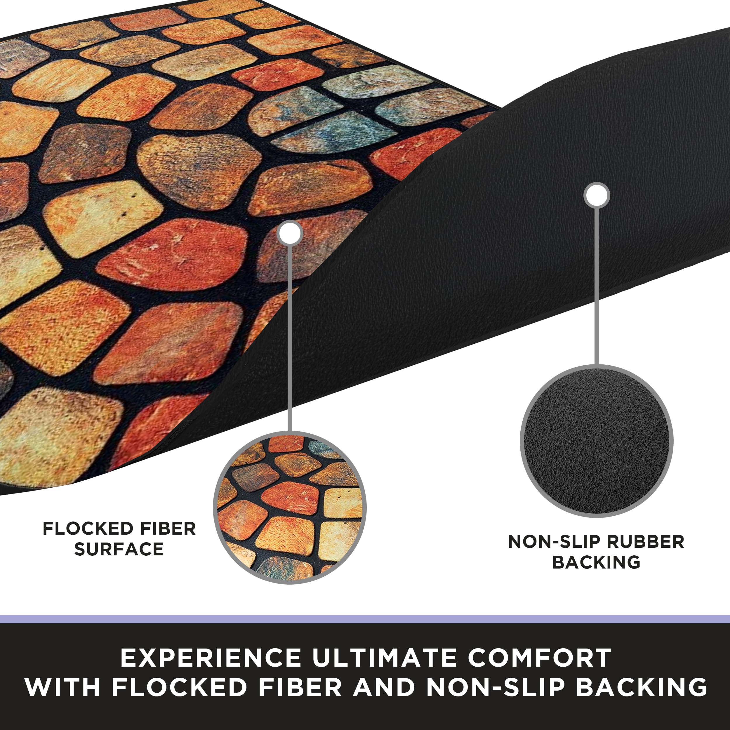 ubdyo rubber backing shown gripping porch to prevent sliding