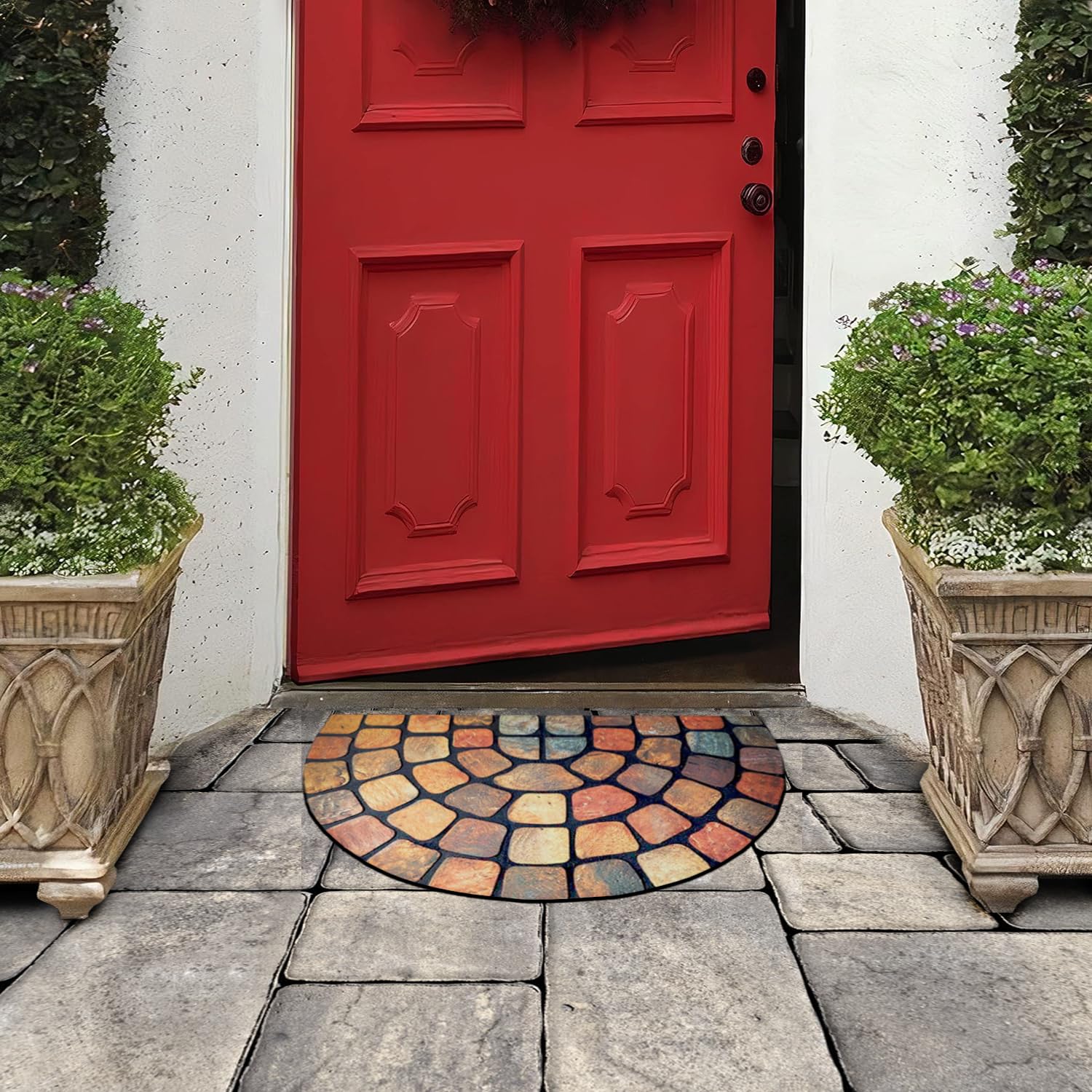 ubdyo styled on porch to enhance entryway appearance