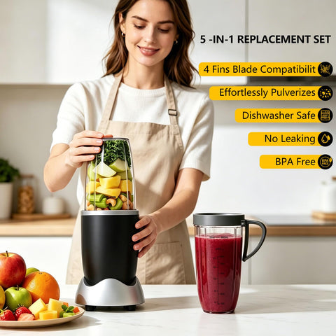 UBYNID set in kitchen with prepared smoothie showing everyday use