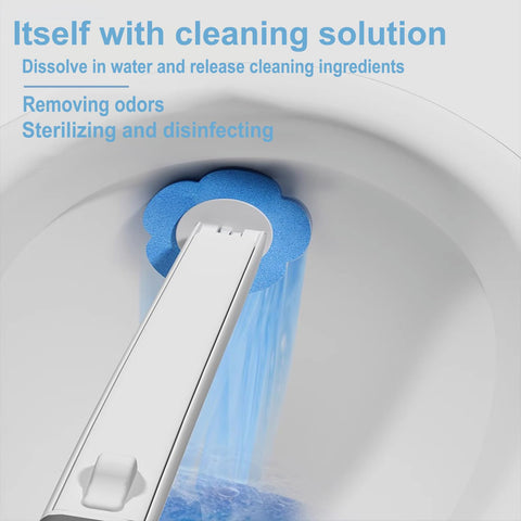 Ucaimao extended handle reaching under rim for easier, deeper cleaning