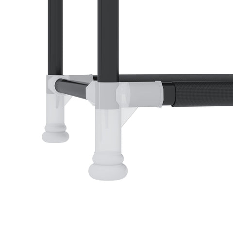 UDEAR top shelf detail showing stable shelf construction and even spacing benefit