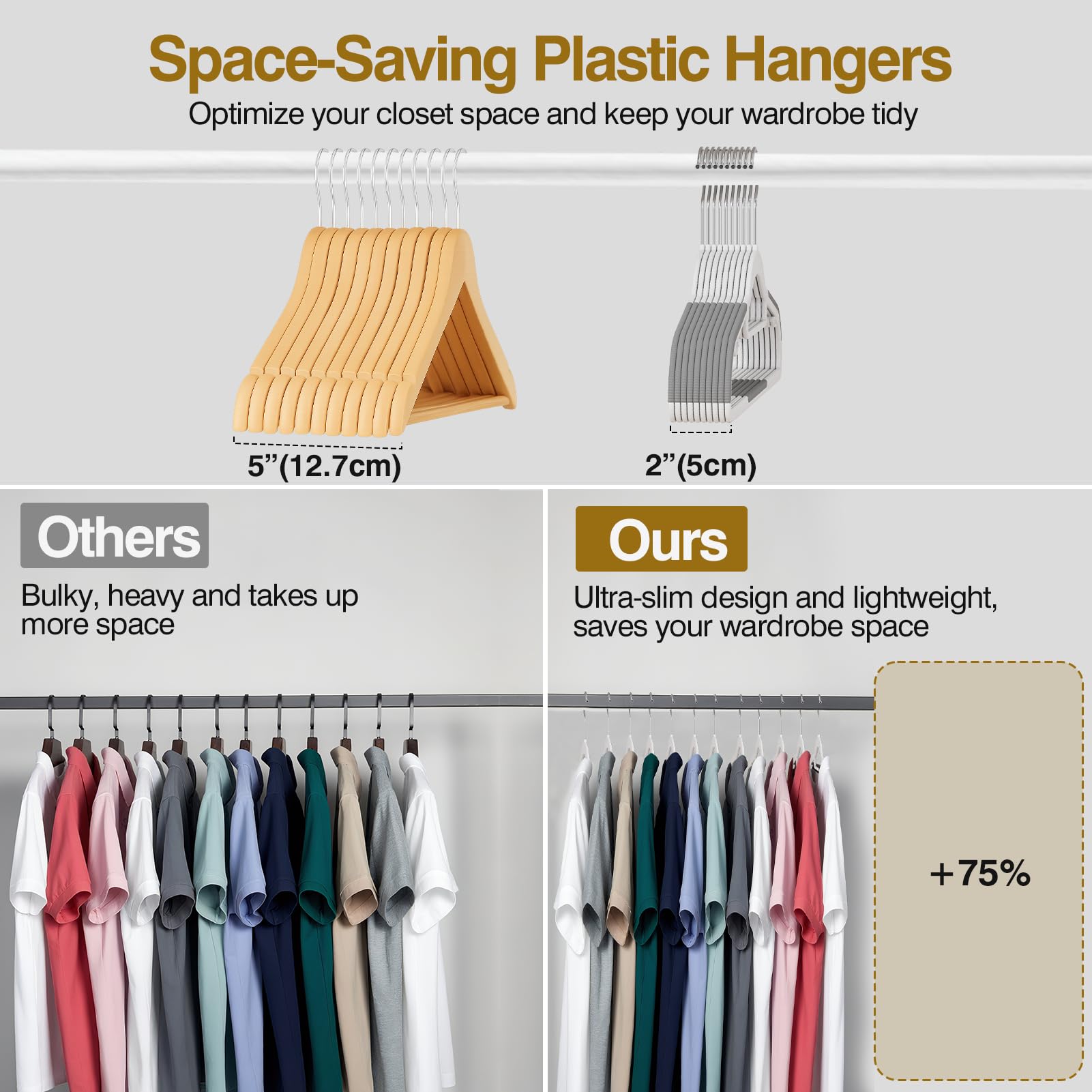 UEAKPIC bottom bar holding jeans and ties for versatile organization