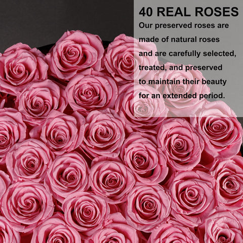 UFOREVER ROSES side profile of suede box showing structured protection and sophisticated finish