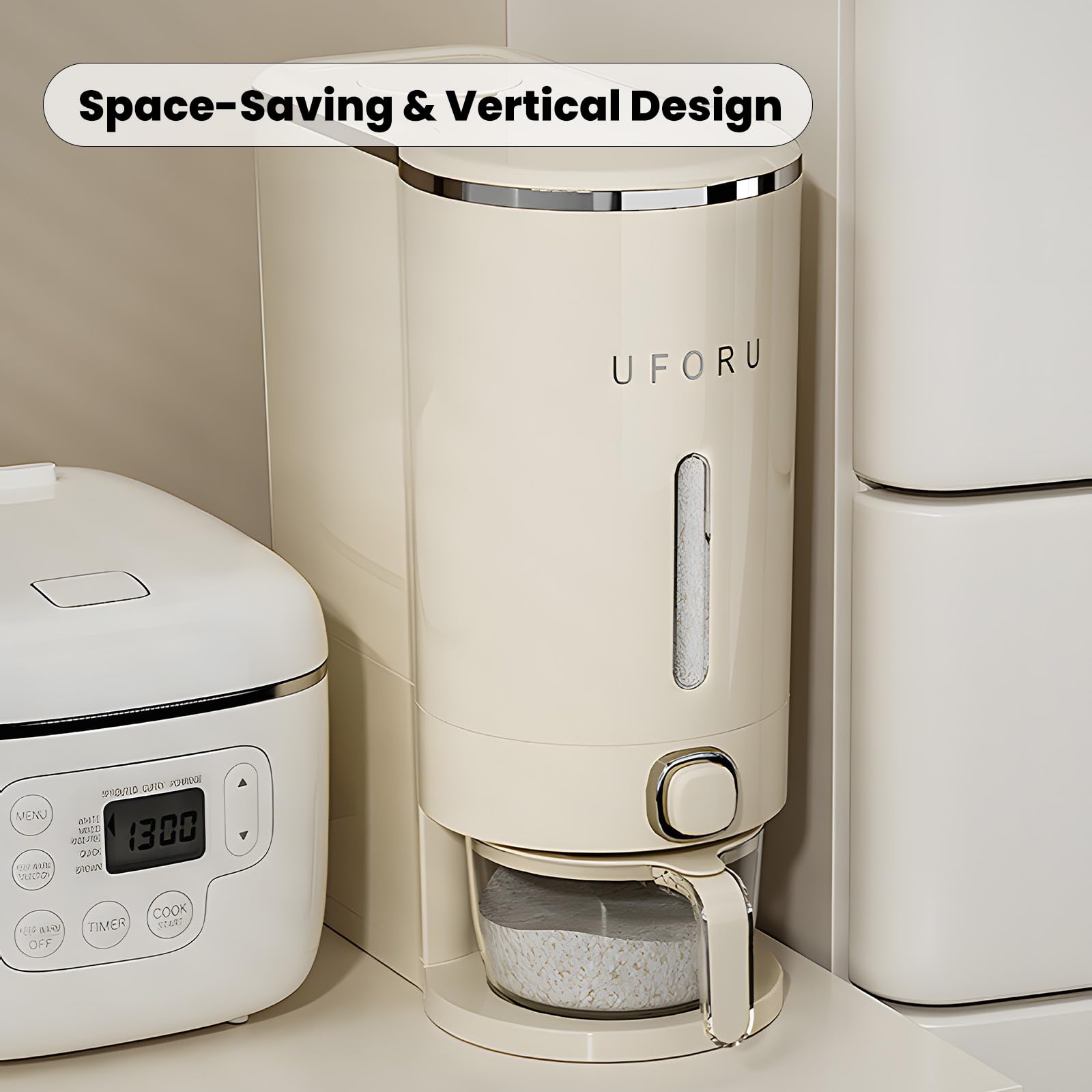 UFORU material and label close-up showing durable construction benefit