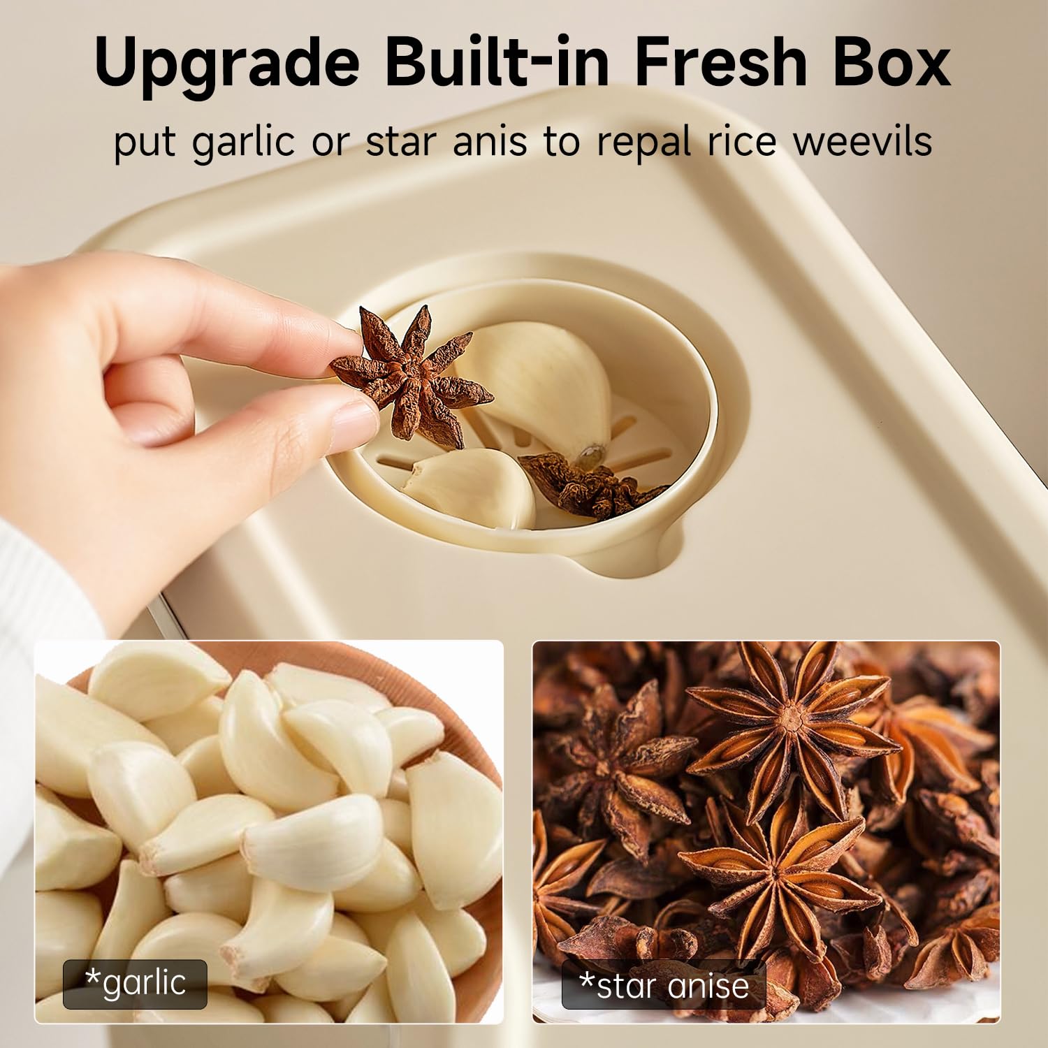 UFORU dispenser on pantry shelf demonstrating organized storage benefit