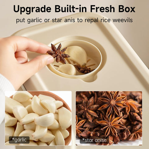 UFORU dispenser on pantry shelf demonstrating organized storage benefit