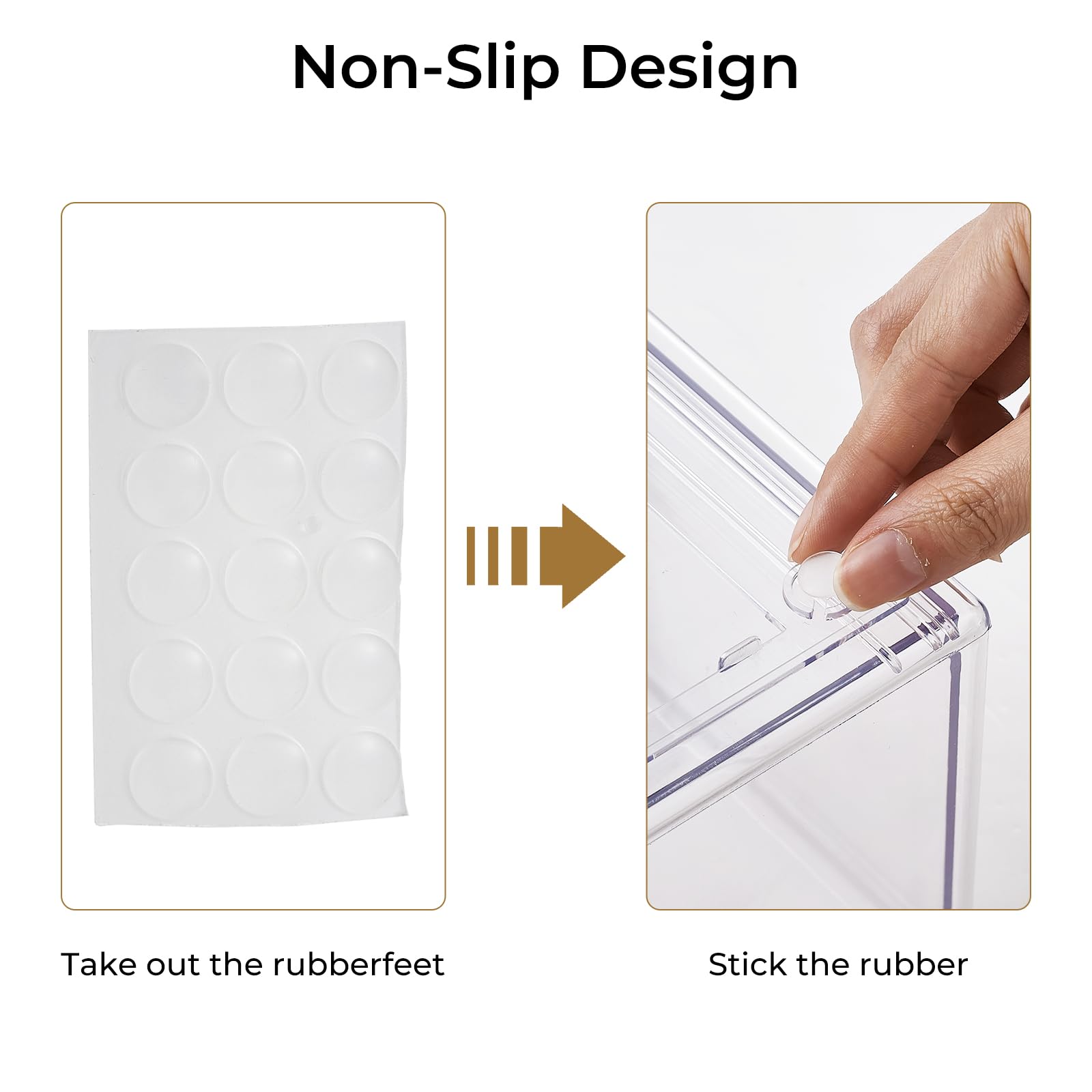 UFORU used on a vanity storing makeup for tidy, visible organization benefit