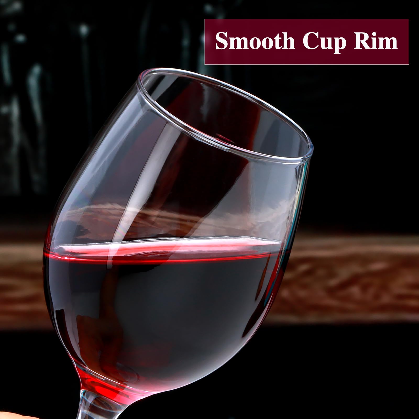 Ufrount wine glasses set displayed on dining table adding elegant presentation for gatherings