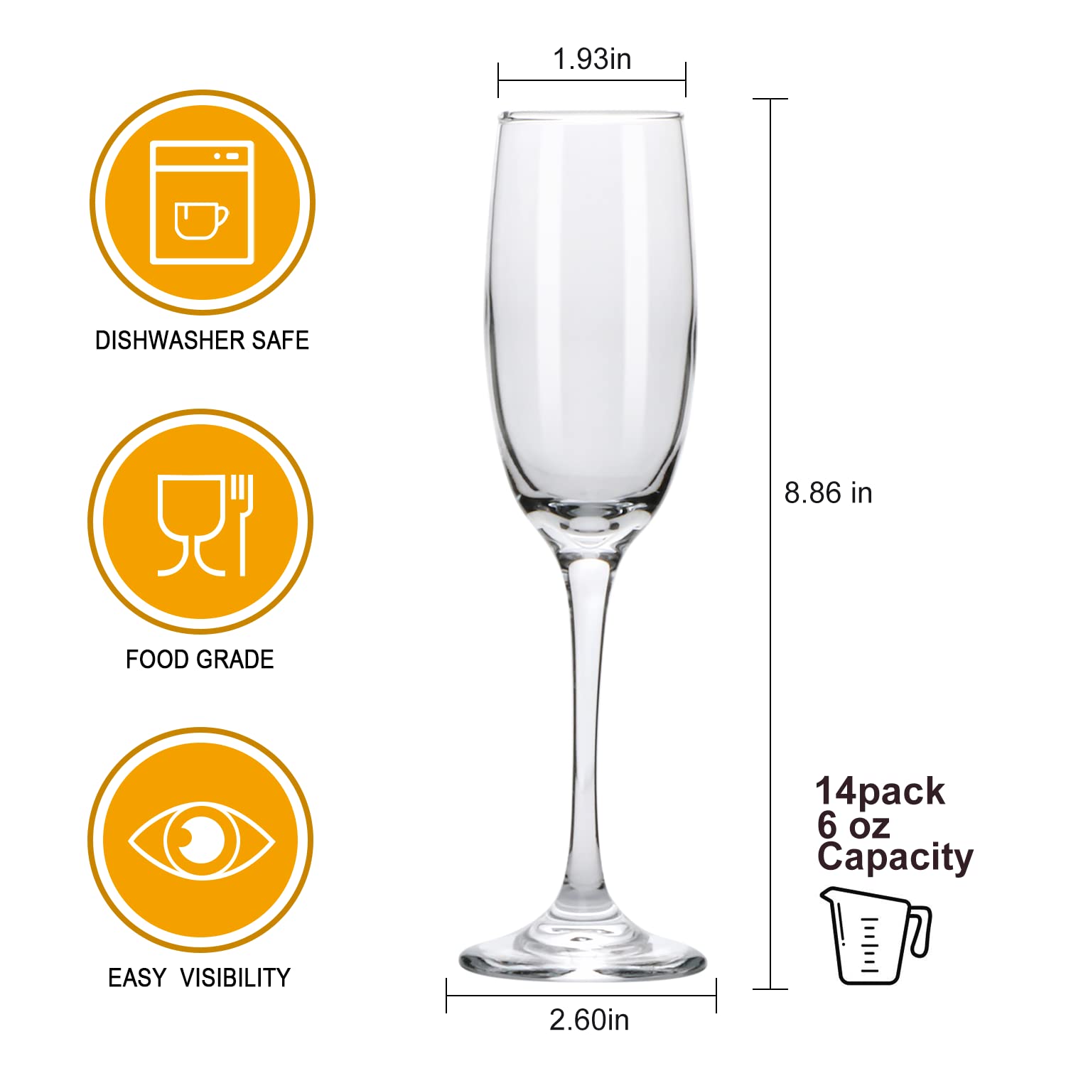 Ufrount side profile highlighting long stem and narrow bowl for elegant holding
