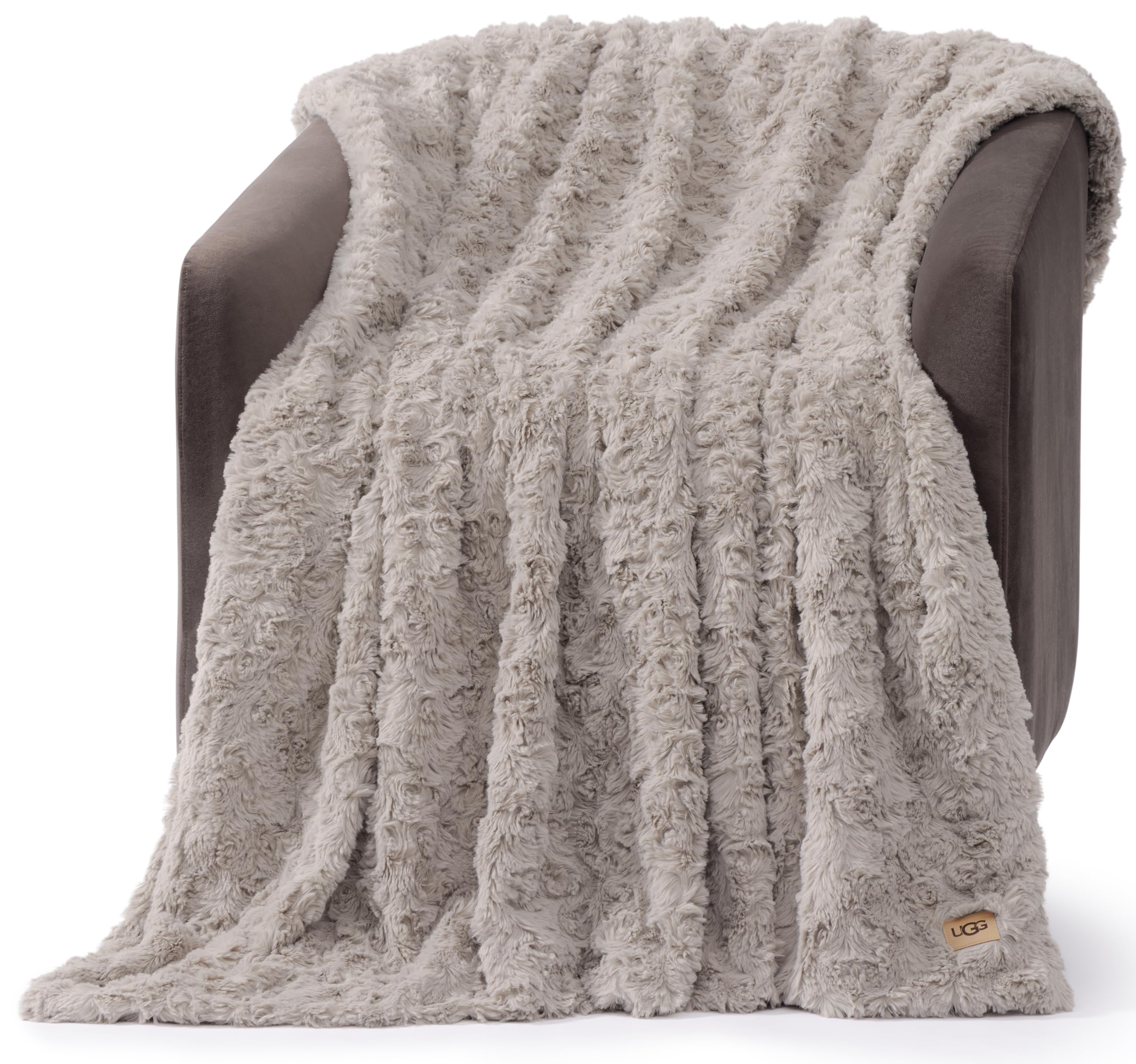 UGG Adalee front folded throw showcasing neat drape and cozy appeal