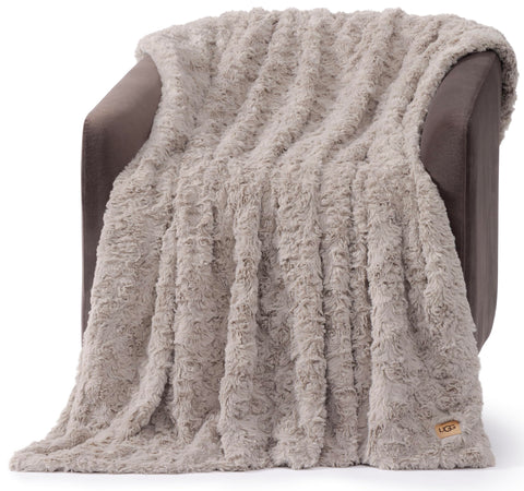 UGG Adalee front folded throw showcasing neat drape and cozy appeal