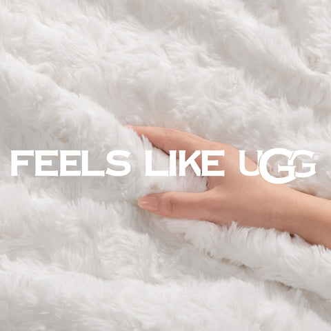 UGG Adalee draped on couch creating inviting warmth and layered styling