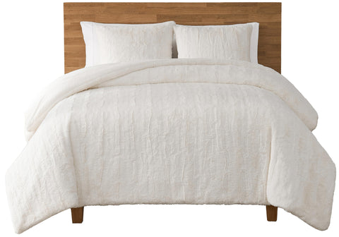 UGG Alondra front view showing snow white faux fur comforter benefits soft luxury