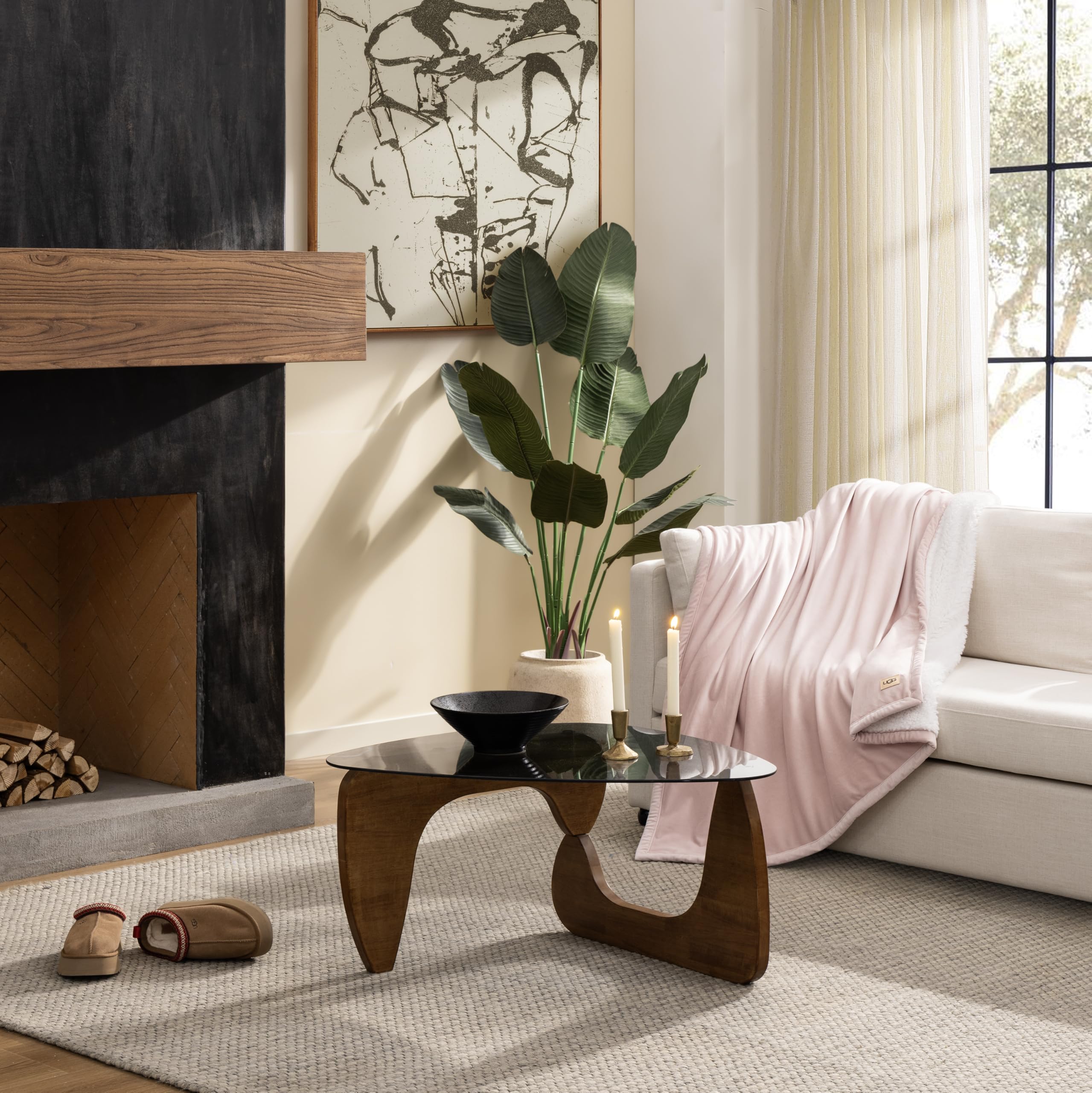 UGG Bliss reverse UGG Fluff closeup displays plush loft and comfort