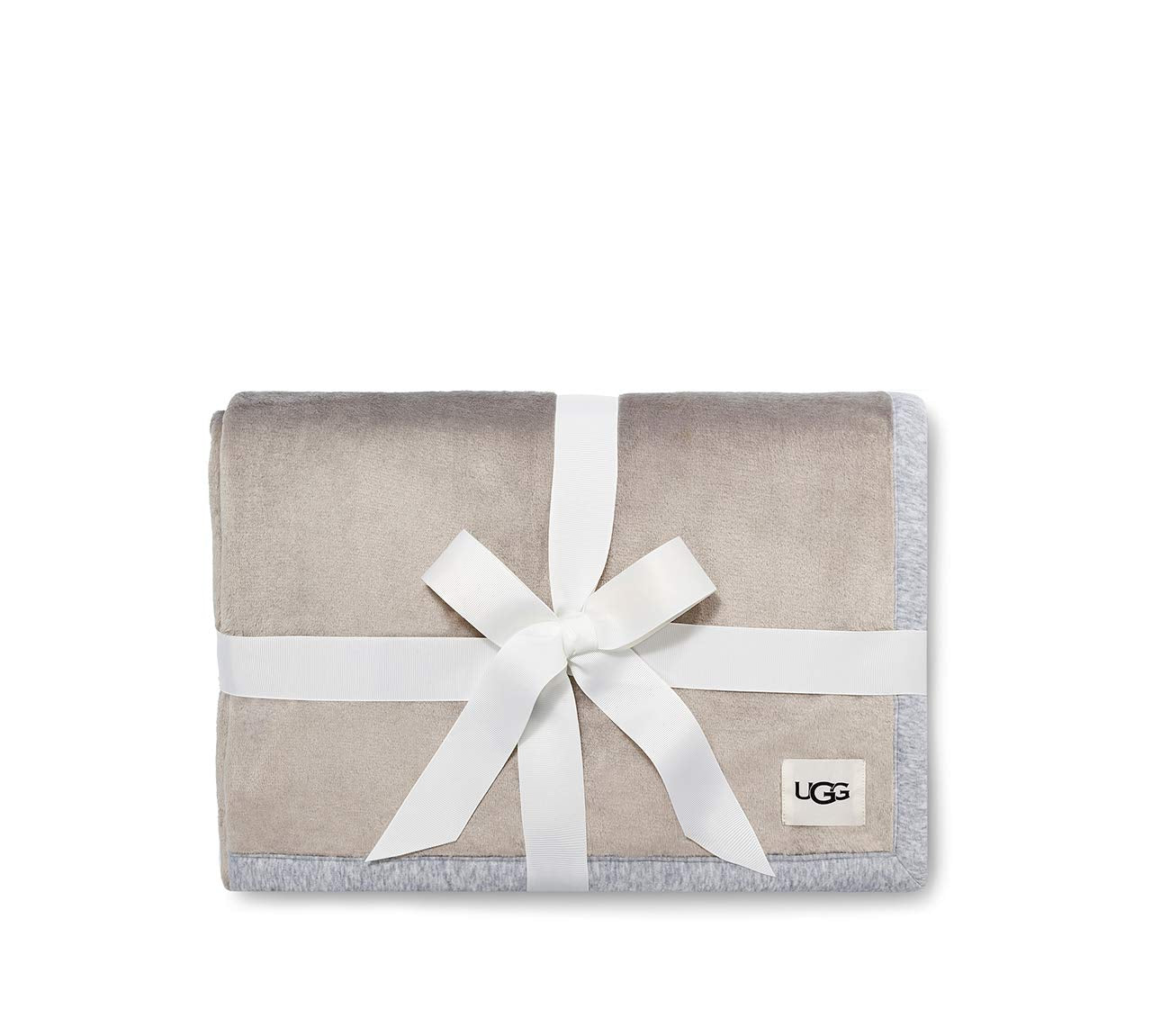 UGG Duffield Throw front view on sofa showing plush texture and cozy appeal