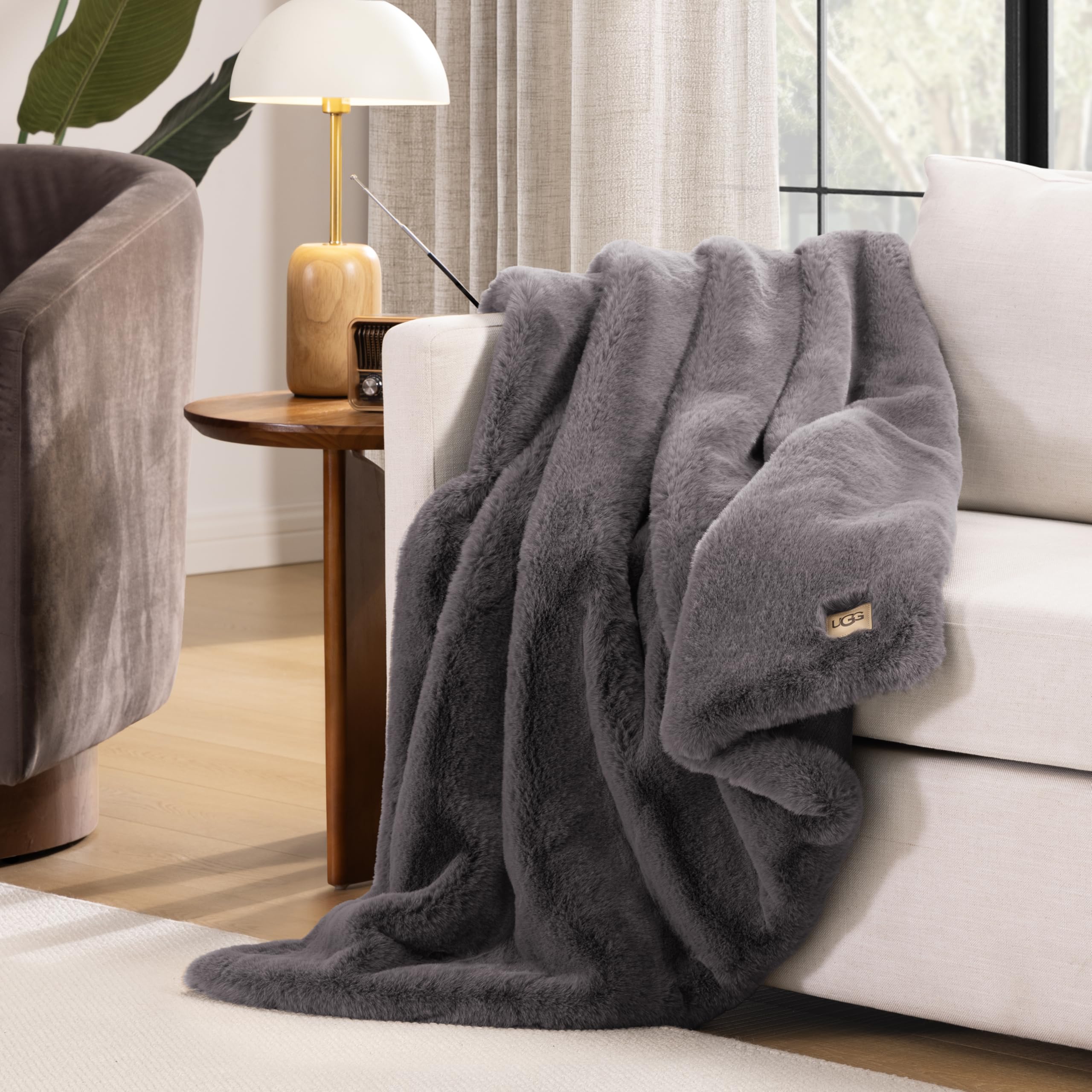 UGG euphoria close-up of faux fur pile highlighting luxurious softness