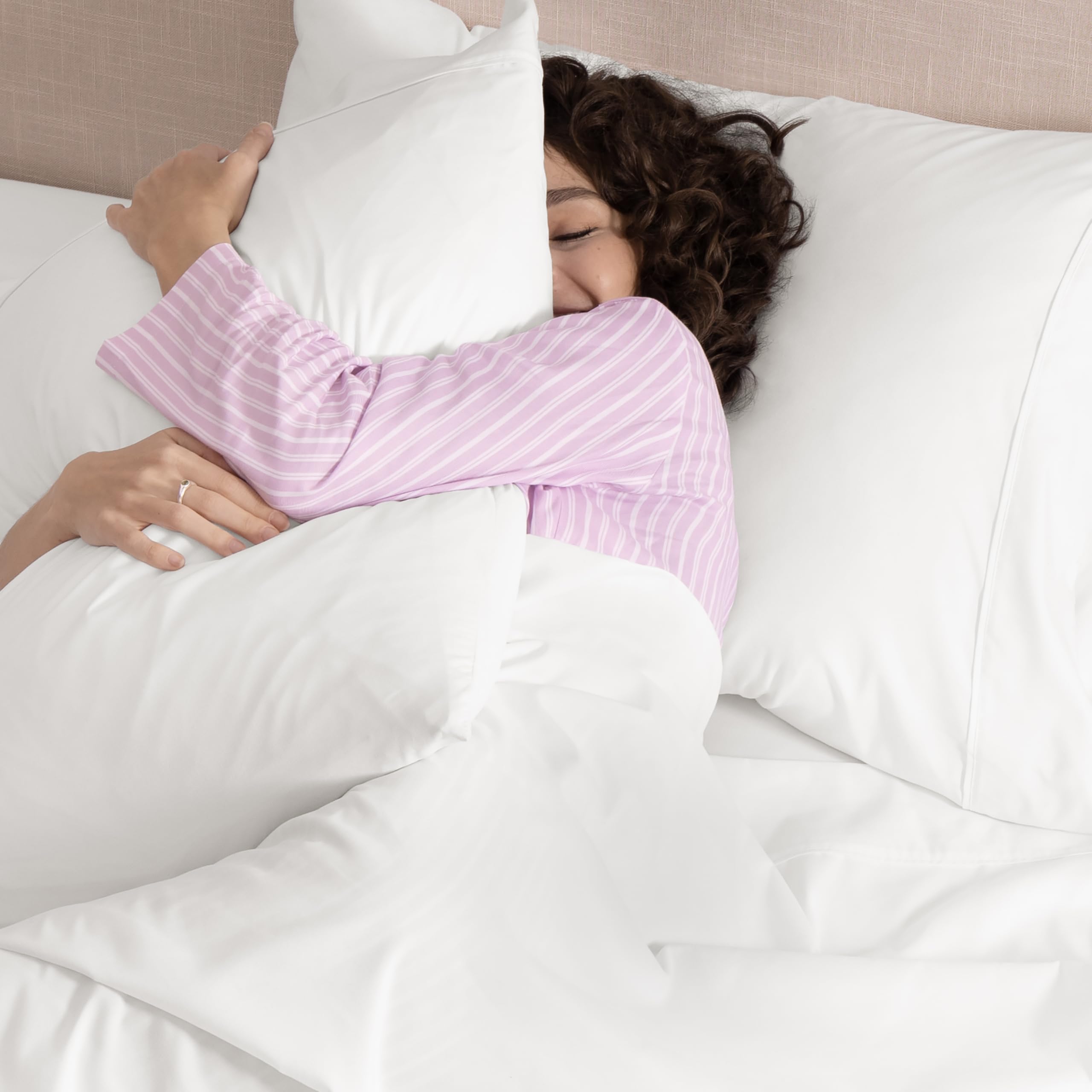 UGG Hedi on made bed lifestyle scene displaying crisp white sheets for elevated bedroom style