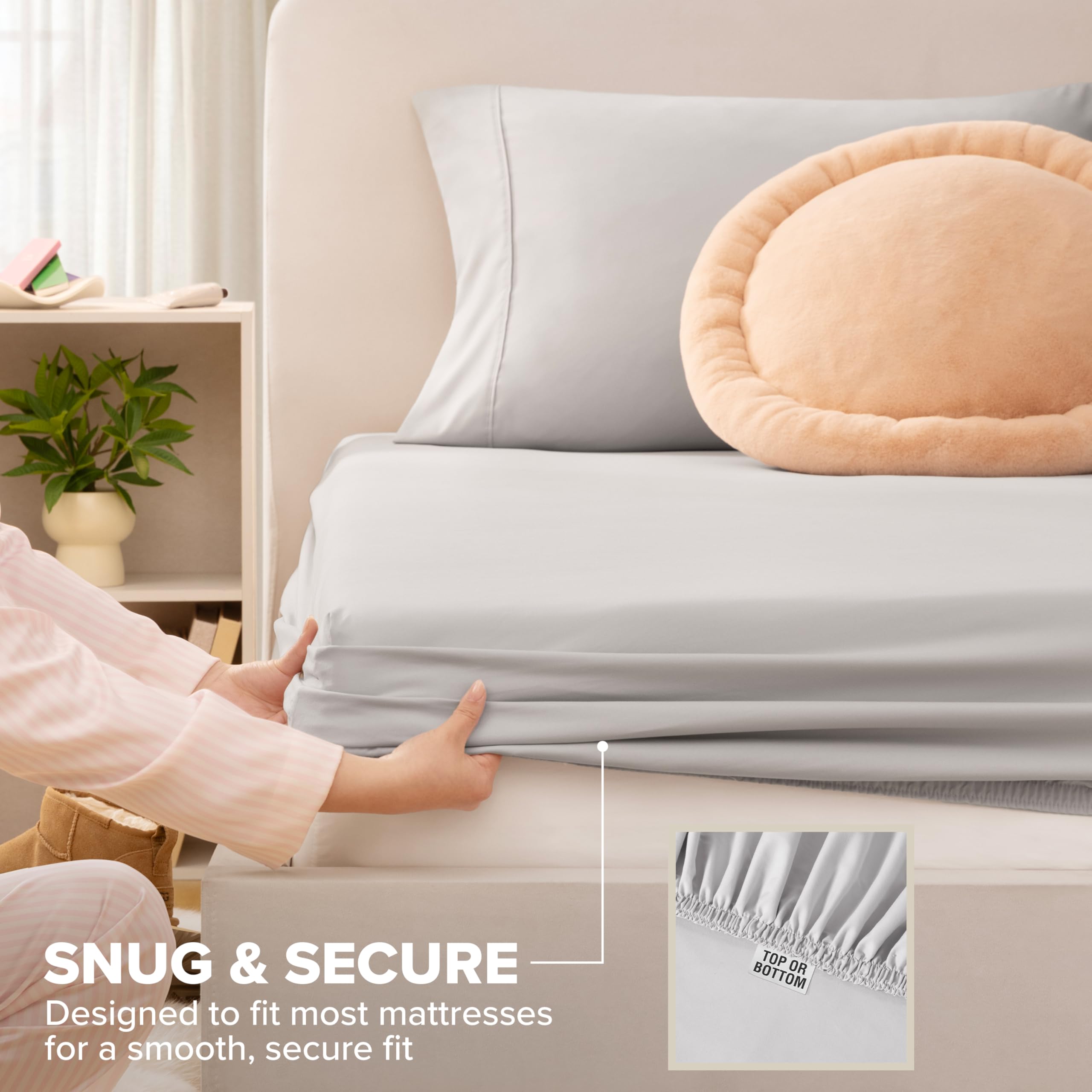 UGG Hedi pillowcase close-up stitching showing durable seams and comfortable finish
