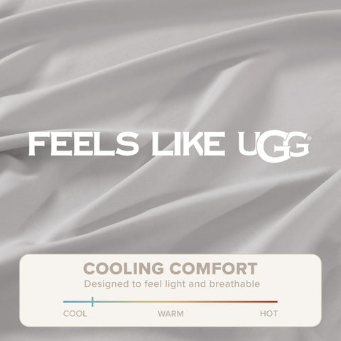 UGG Hedi fabric texture zoom revealing lightweight breathable weave