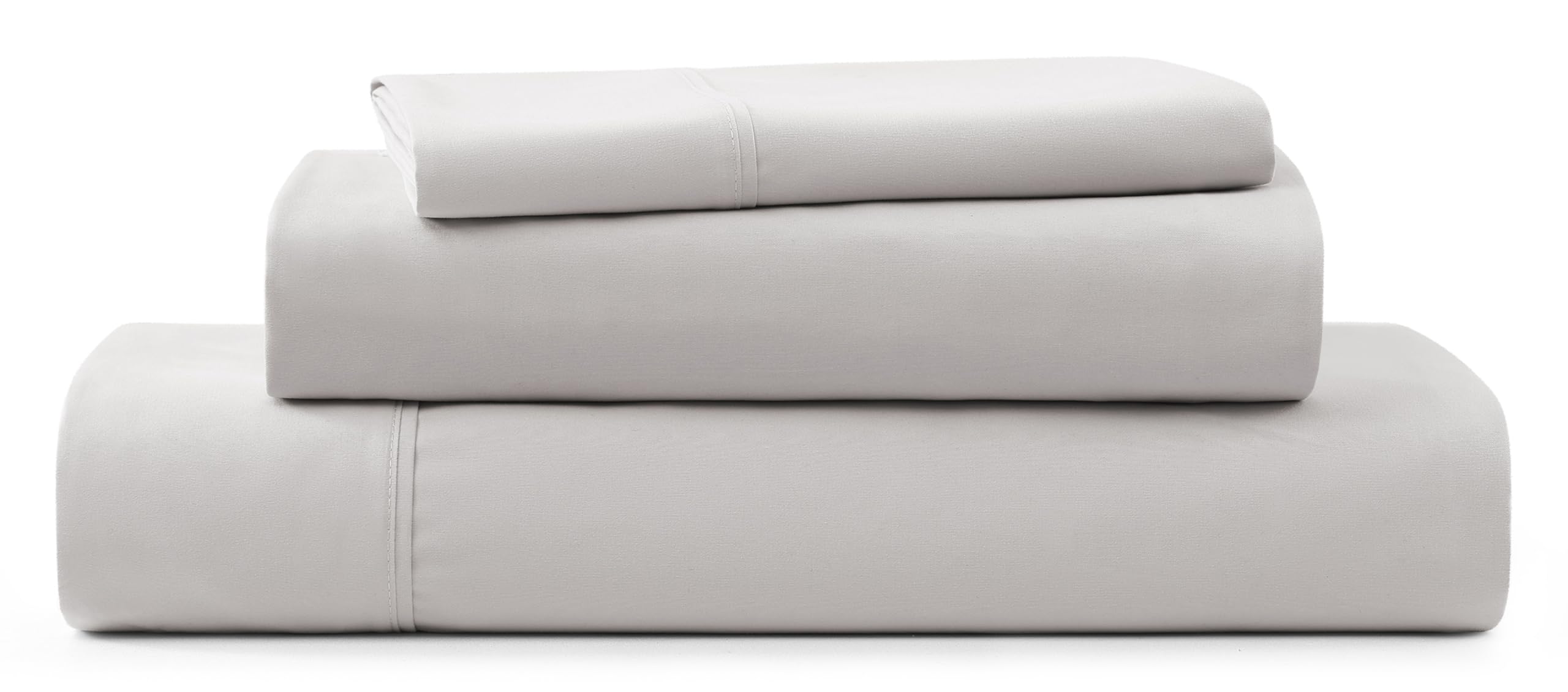 UGG Hedi front view showing neat folded sheets and elegant stone grey finish for stylish bedding