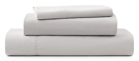 UGG Hedi front view showing neat folded sheets and elegant stone grey finish for stylish bedding