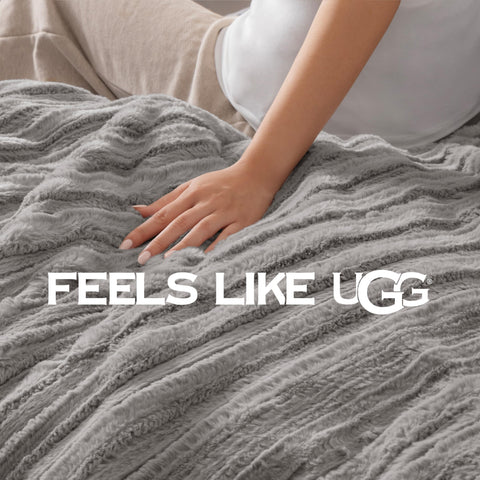UGG Kenzie on a styled bed demonstrating inviting bedroom transformation