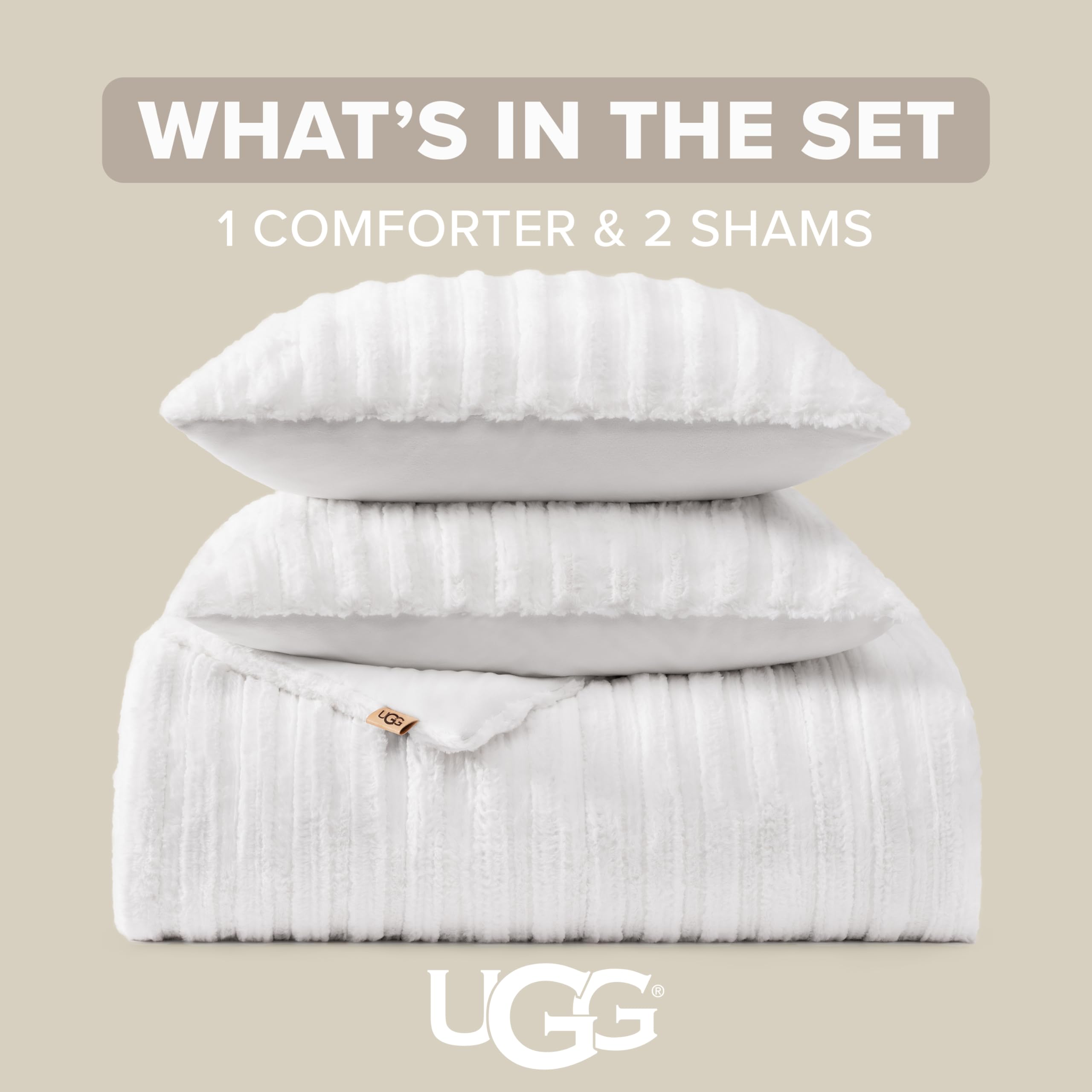 UGG Kenzie micromink reverse detail showing smooth surface for versatile styling