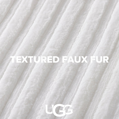 UGG Kenzie pillow shams displayed on bed showing coordinated look and softness