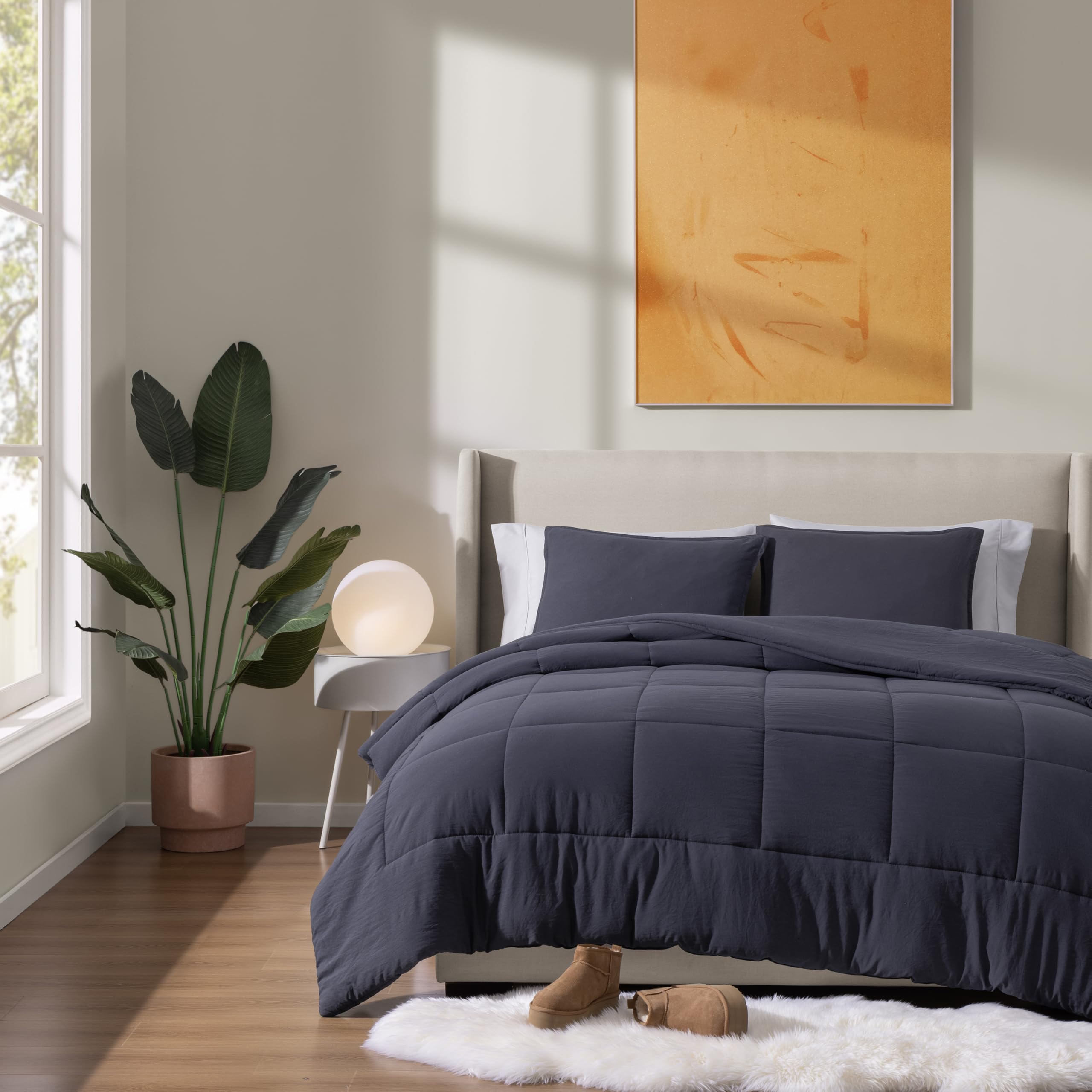 UGG Leonora pillow shams detail showing stitching and coordinated design