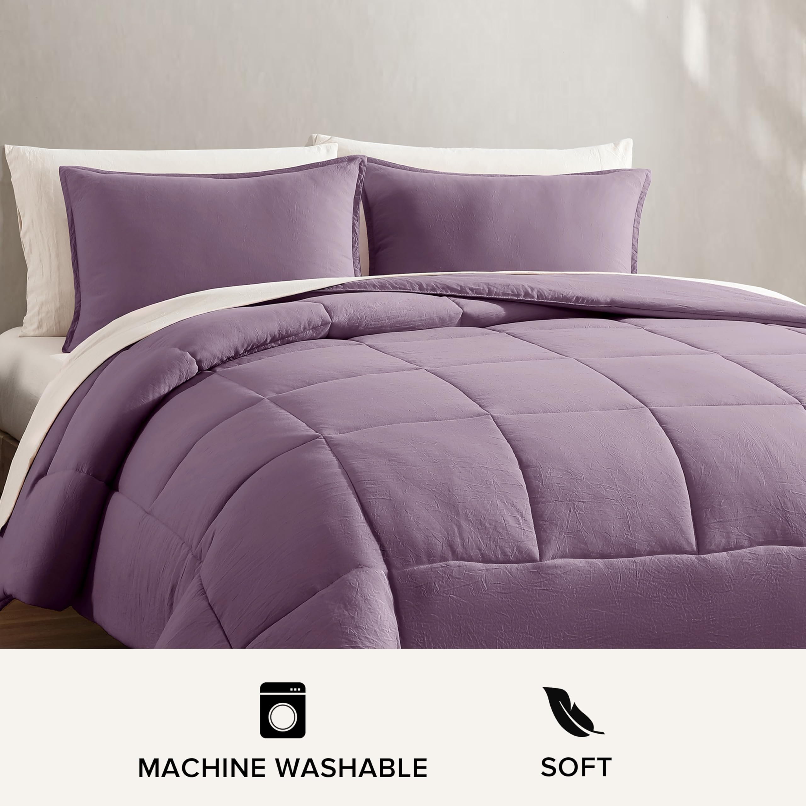UGG Leonora scale comparison on a king bed showing generous 106 by 90 inch fit
