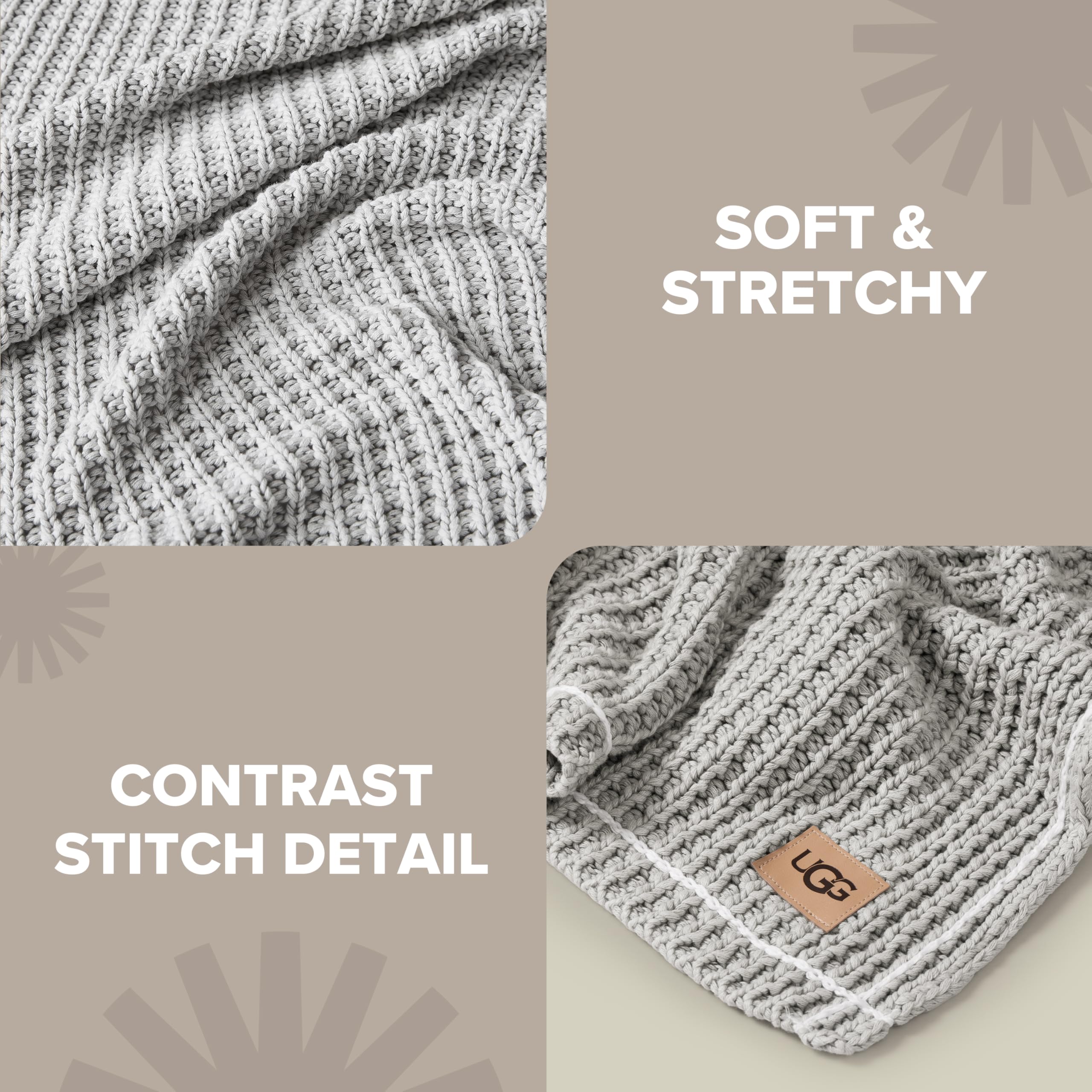 UGG Luna folded at foot of bed showing size coverage and layering benefit