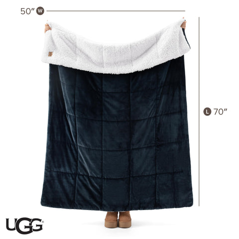 UGG Nita care in washing machine staging showing easy care benefit: machine washable convenience