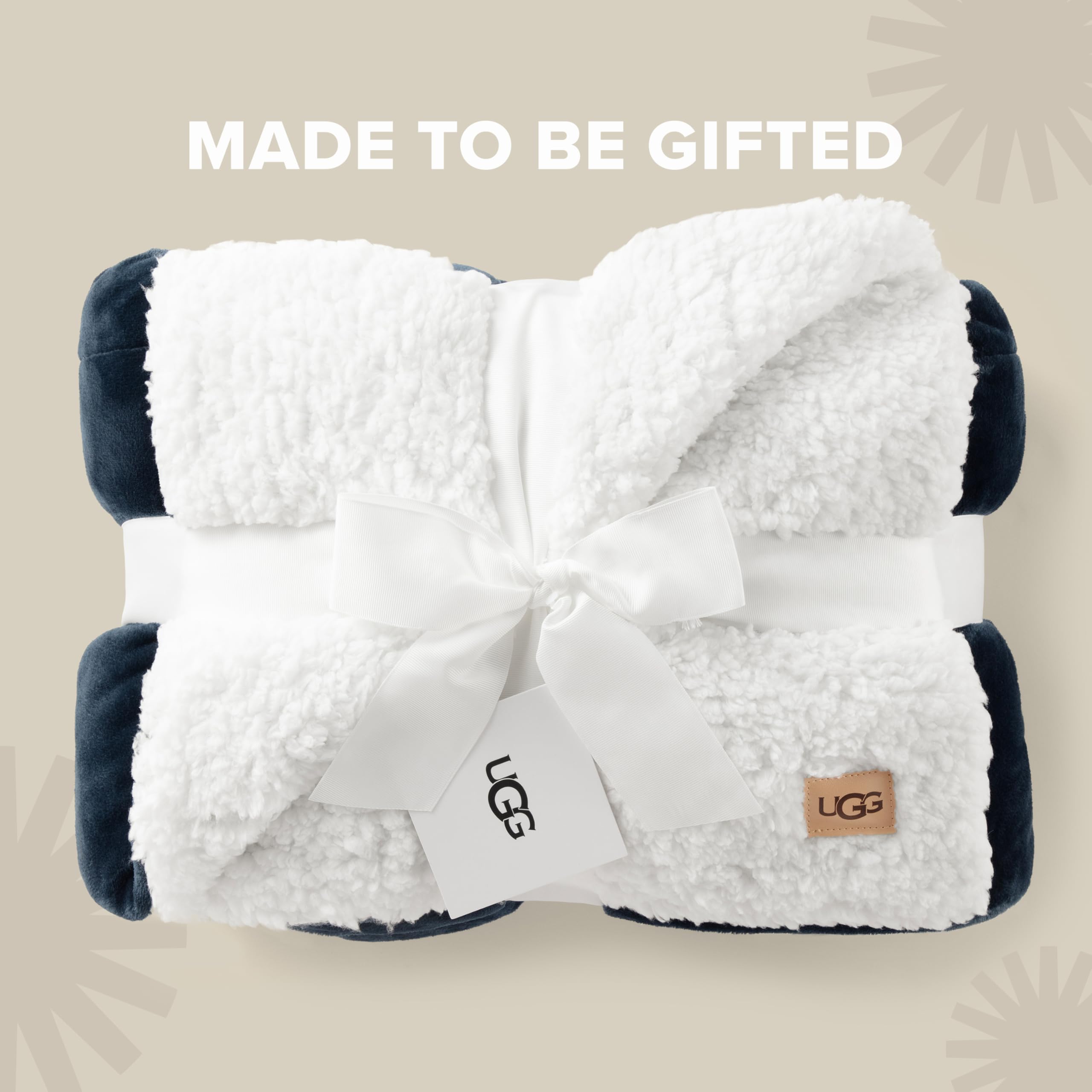 UGG Nita folded on couch showing color and layering benefit: instant living room update