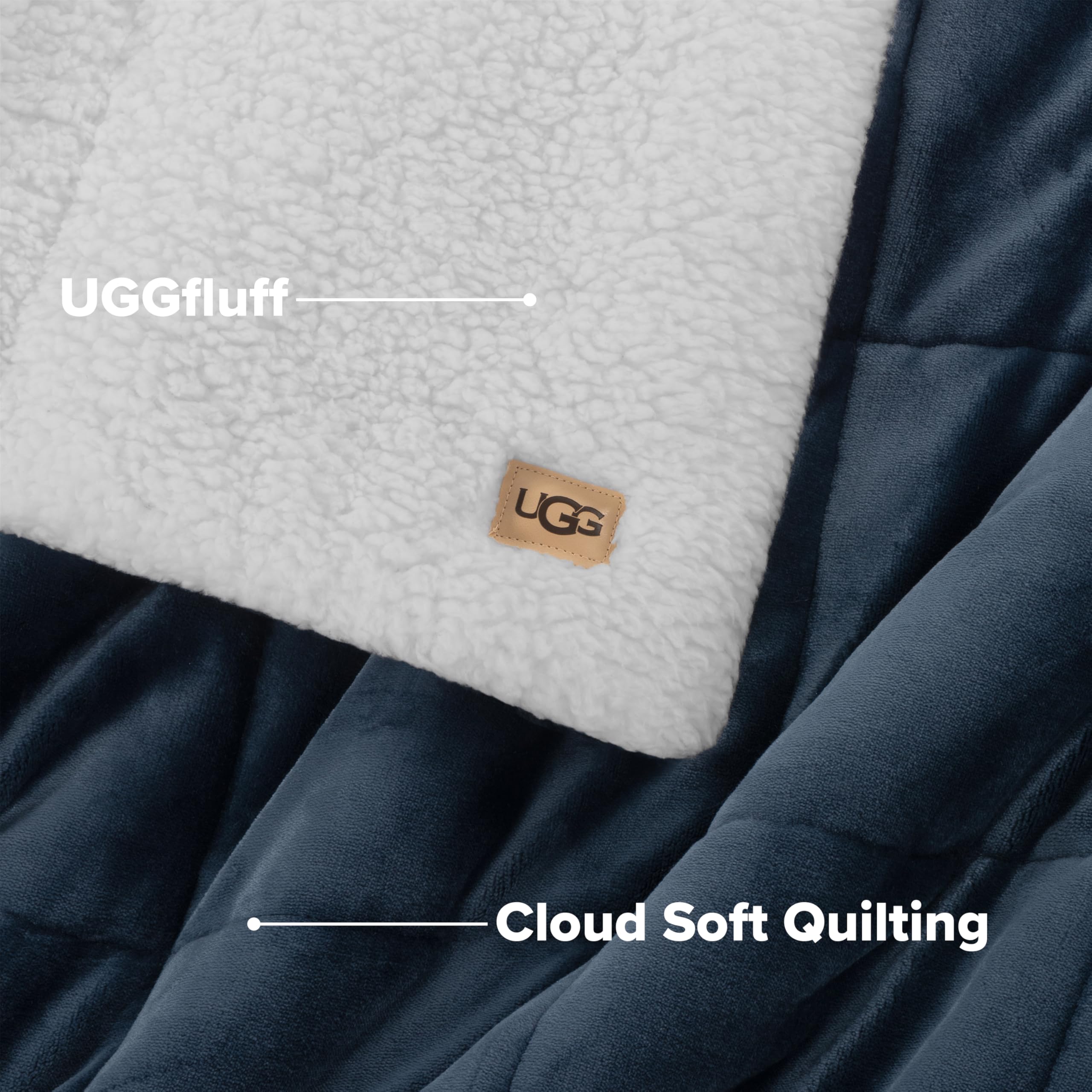 UGG Nita Oeko-Tex label close-up showing certification benefit: fabric safety assurance