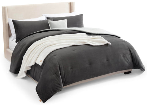 UGG remina front view showing plush comforter, creates cozy bedroom presence