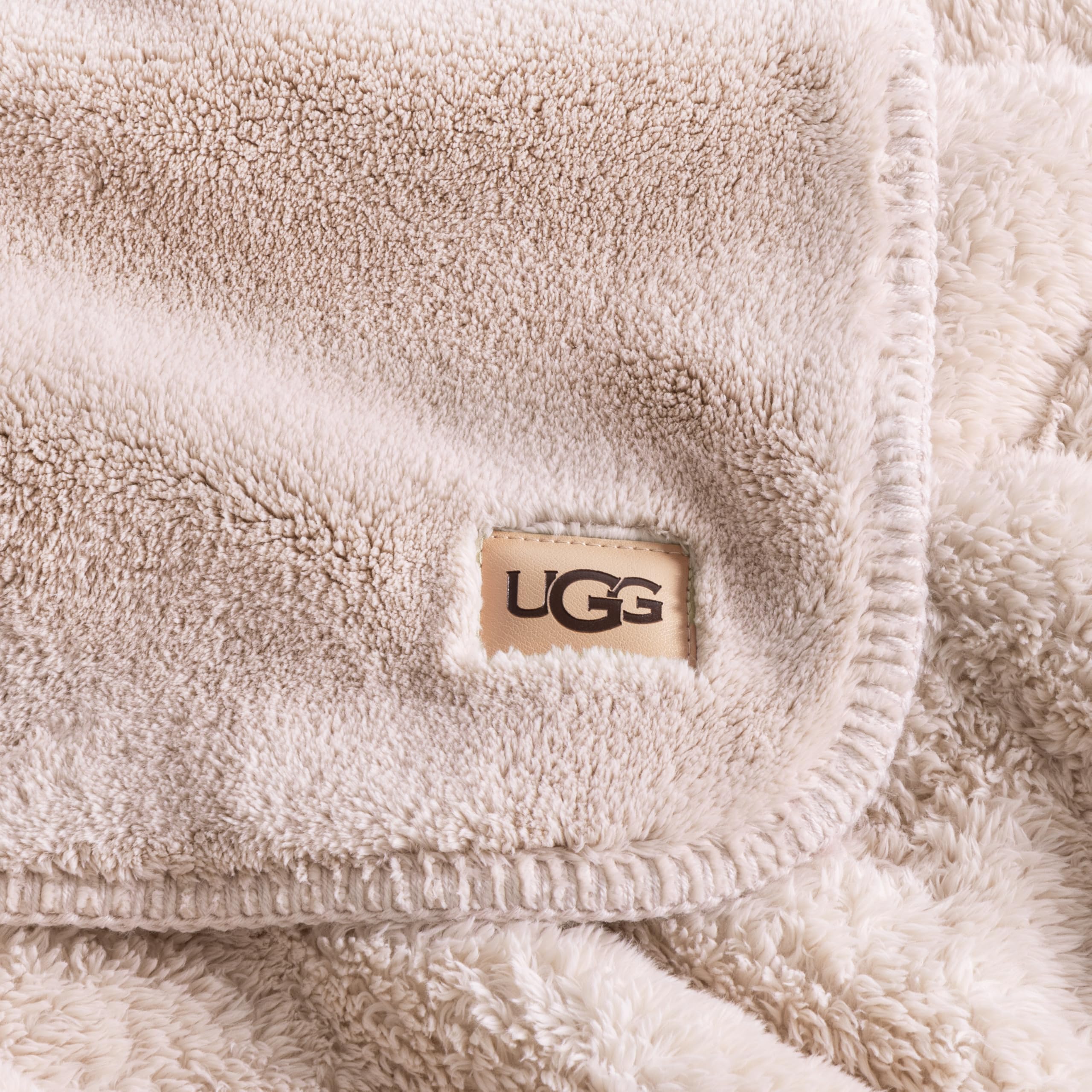 UGG whitecap packaging and label indicating OEKO‑TEX safety benefit