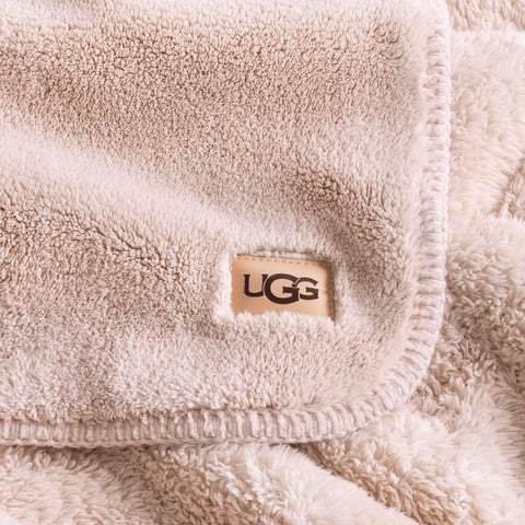 UGG whitecap packaging and label indicating OEKO‑TEX safety benefit