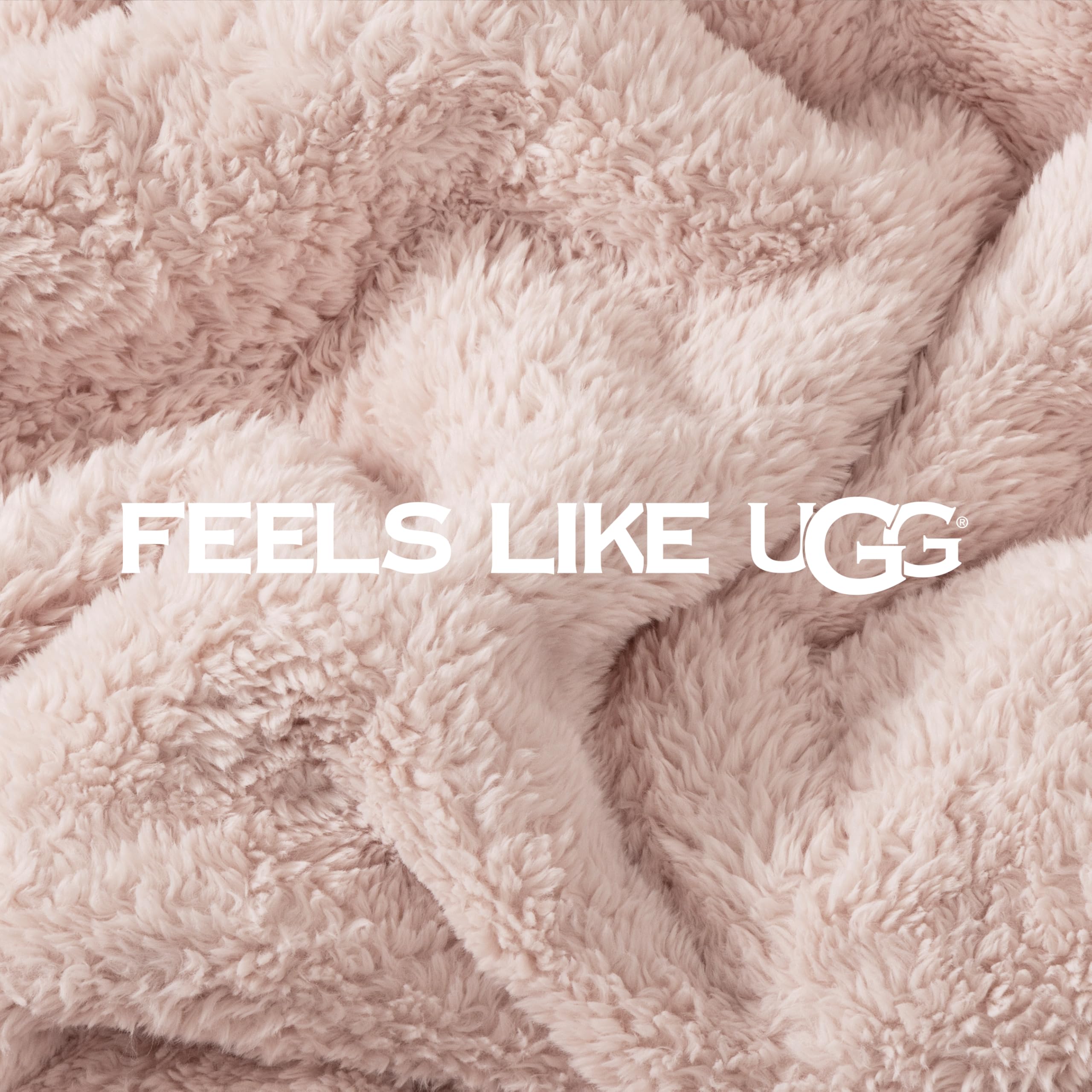 UGG whitecap next to a person on lap showing generous coverage