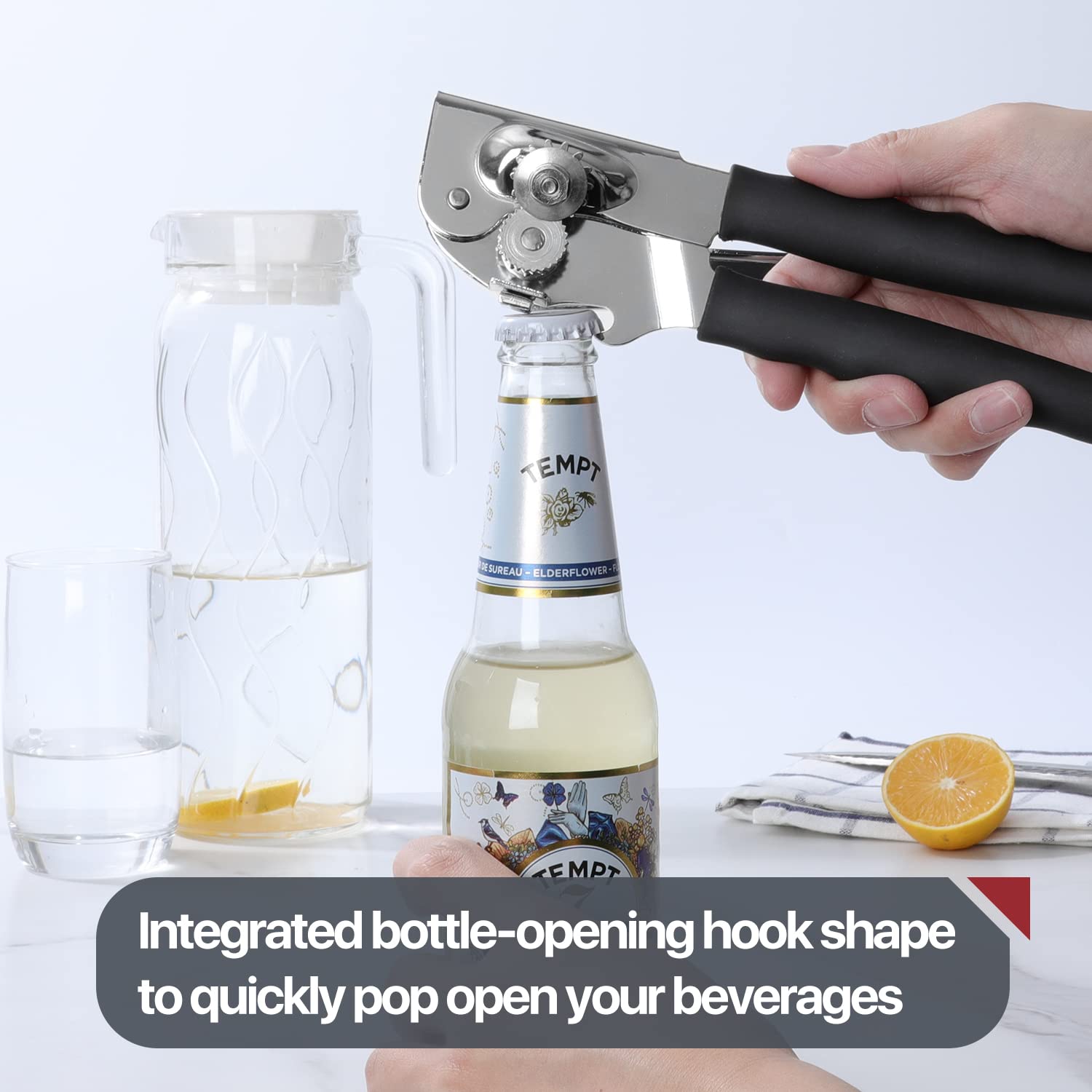 UHIYEE integrated bottle opener detail offering added convenience on the unit